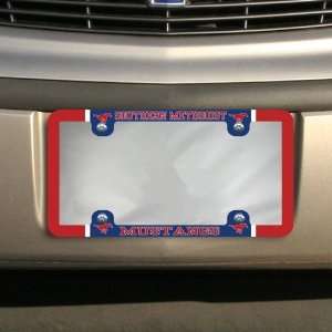  NCAA SMU Mustangs Thin Rim Varsity License Plate Frame 