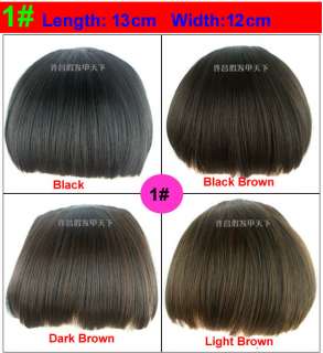 New 3 Style 4 Color Women Girls Clip In Front Bang Fringe Hair 