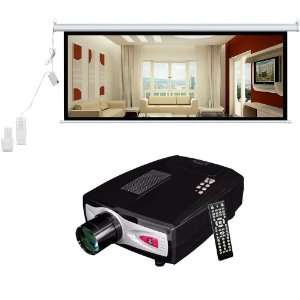  Video Projector and Screen Package   PRJHD66 60  100 1080i/720p 