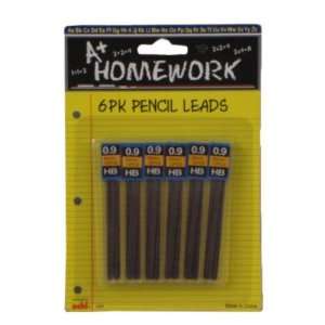  Mechanical Pencil Lead Refills   .9HB   6PK Case Pack 48 