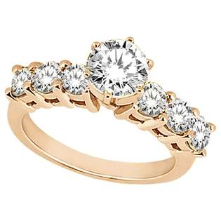  Rose Gold Engagement Ring Setting Vintage  Pompeii3 Inc. Jewelry 
