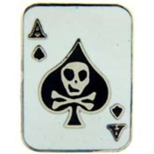  Ace of Spades Death Card Pin 1 Arts, Crafts & Sewing