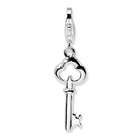 Jewelry Adviser charms Sterling Silver Polished Skeleton Key w/Lobster 