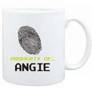  Mug White  Property of _ Angie   Fingerprint  Female 