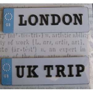  London/UK Trip Plates // Creative Imaginations Arts 
