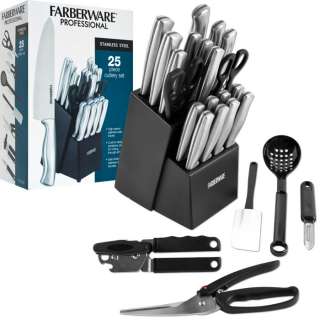 Farberware Professional Stainless Steel Cutlery 25 piece Kitchen knife 
