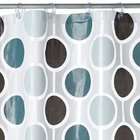 Apt. 9? Grey/Black/Teal Connect Circle PEVA Shower Curtain