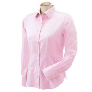 Devon & Jones Ladies Savile Patterned Dress Shirt   PINK WINDOW PANE 