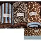     Throw Size   Giraffe/Baby Blue Bump   54H x 60W x .5D