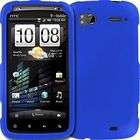 HTC Sensation 4G Rubberized Snap On Protector Case (Blue)
