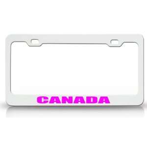  CANADA Country Steel Auto License Plate Frame Tag Holder 