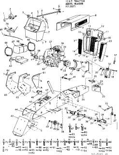 CRAFTSMAN  suburban 12 hp tractor Wiring diagram Parts  Model 