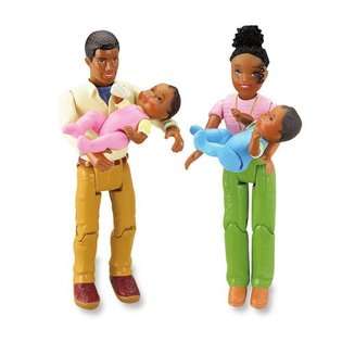   Loving Family Twin Time Dollhouse African American Dolls 