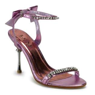 Pleaser Pleaser Jewel 22 4 Inch Ankle Wrap Sandal with Rhinestones 