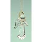   25 Christmas Morning Inspirational Glass Angel with Candle Ornament