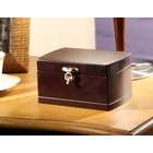 Nathan Direct, Inc Wood Jewelry Box Chest with Dark Brown Finish