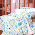Blancho Bedding   [Baby Blue] 100% Cotton 5PC Comforter Set (queen 