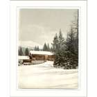 Library Images Winter scene with log structure, c. 1890s, (L) Library 