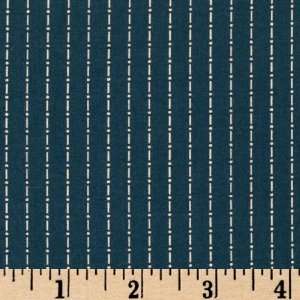   Blues Dash Stripe Navy Fabric By The Yard Arts, Crafts & Sewing
