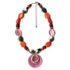 Jaclyn Smith Multi bead Cateye Stretch Necklace