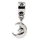 Jewelry Adviser Sterling Silver Reflections Crescent Moon Dangle Bead