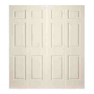    WEN 60 in. x 80 in. 6 Panel Molded Primed Bi Fold Door 