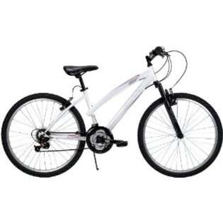   26 in. ladies 6 speed prospect comfort bike. blue/aluminum bicycles