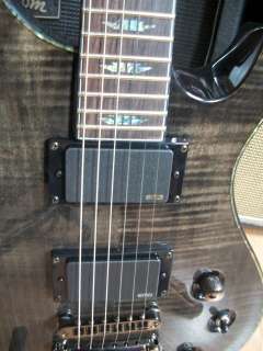   Desolation DC 1 ST 6 String Electric Guitar Trans Black + Case   New