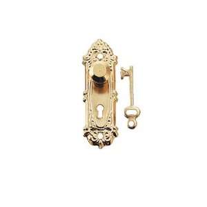  Dollhouse Miniature Brass Opryland Doorknob w/Plate and 