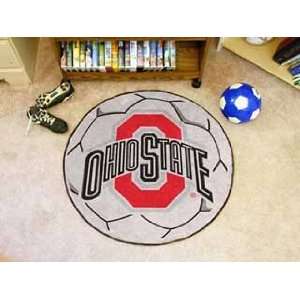  Ohio State University Soccer Ball Rug  29 Round
