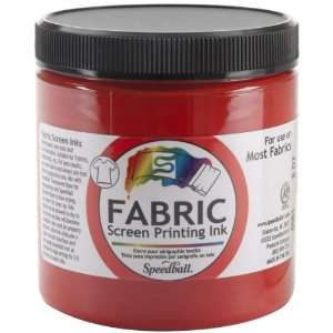 Speedball Fabric Screen Printing Ink   8 oz Jar   Red  