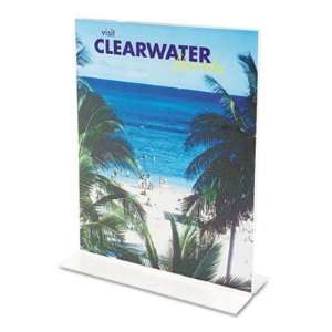  New Stand Up Double Sided Sign Holder Plastic Case Pack 4 