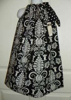 Classic Custom Pillowcase Dress Black and White Spring 4T  