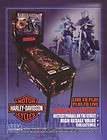 Harley Davidson Sega Pinball Flyer Mint / Brochure / Ad