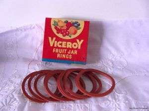 Vtg New Viceroy Rubber Fruit Jar Rings Canning Seals  