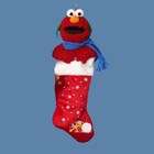   of 4 Sesame Street Elmo Head with Scarf Plush Christmas Stockings 22