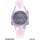 Armitron Womens 456967PNK Chronograph Pink Strap Digital Sport Watch