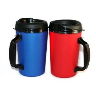   ThermoServ Foam Insulated Coffee Mug 20 oz w/Lids 