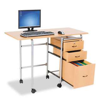   Stow Workstation 41 3/4W X 19 7/8D X 29 3/4H Teak/Silver 