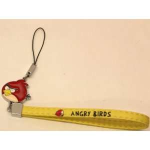  Angry Birds Doll Strap Phone wristlet Keychain   yellow 
