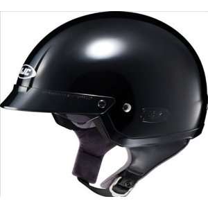   Gloss Black Open Face Motorcycle Helmet IS2 Size Large Automotive