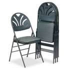 Black Fabric Folding Chairs  