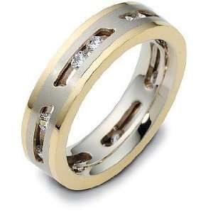   Karat Yellow Gold MOVING Diamond Wedding Band   4 Dora Rings Jewelry