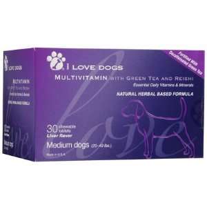  i Love Dogs Multivitamin   Green Tea & Reishi   Medium 