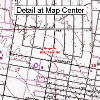  USGS Topographic Quadrangle Map   Hesperia, California 