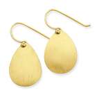 Jewelry Adviser earrings 14k Curved Oval Disc Earrings