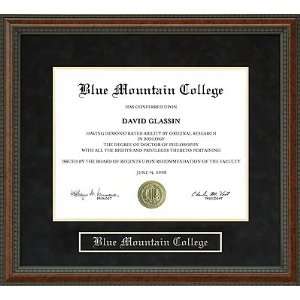  Blue Mountain College (BMC) Diploma Frame Sports 