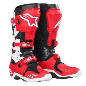    Tech 10 Boots Red/White Size 8 Alpinestars 201007 32 8 Automotive