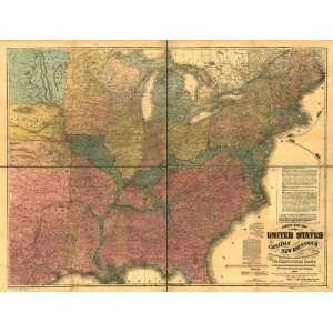 Civil War Map Lloyds new map of the United States, the Canadas and 