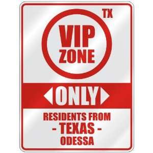   RESIDENTS FROM ODESSA  PARKING SIGN USA CITY TEXAS